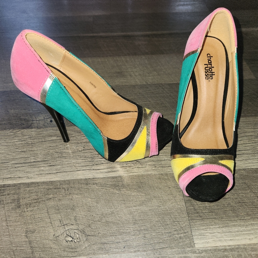 Ladies colorful shoes Size 7